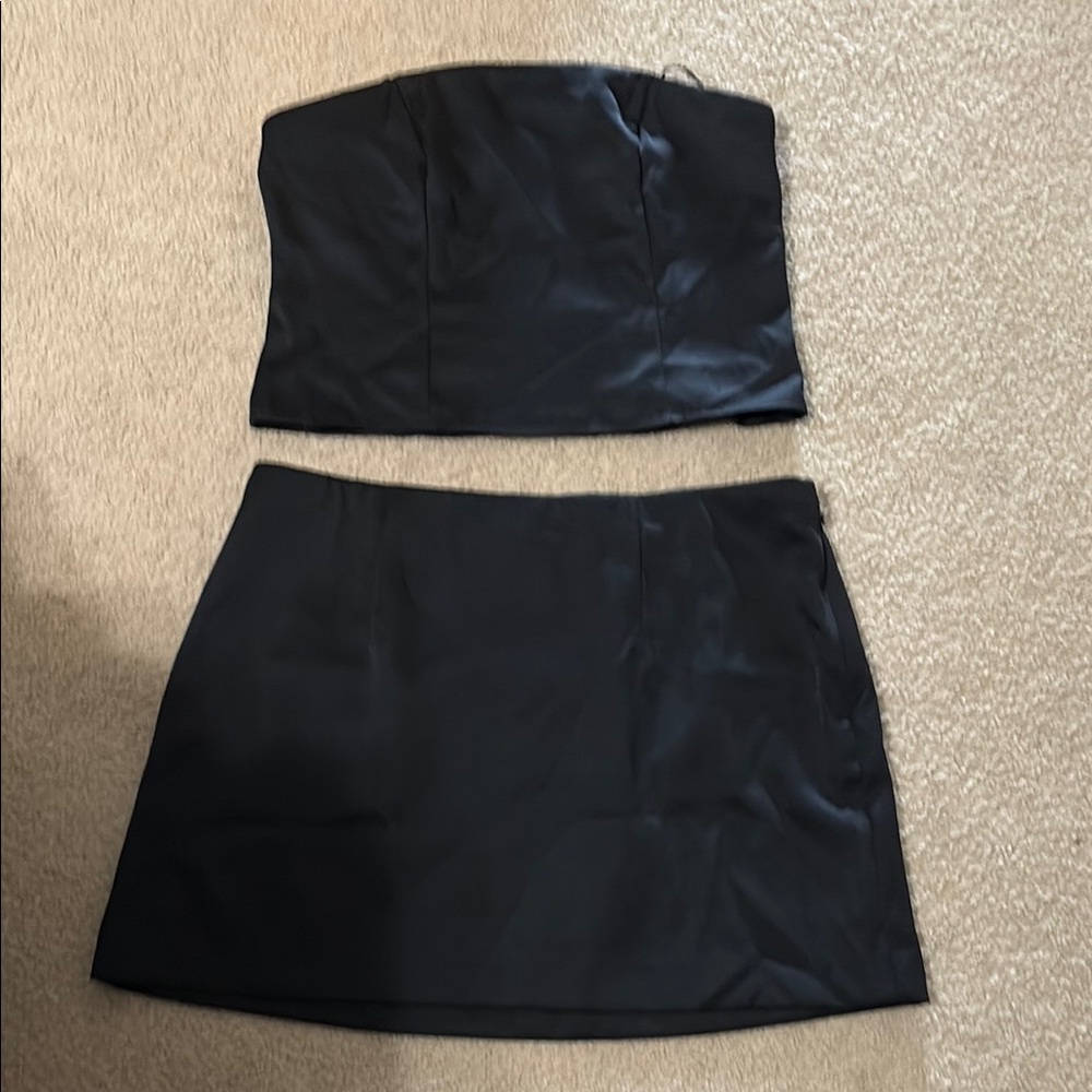 A New Day Black A-Line Mini Skirt Cocktail